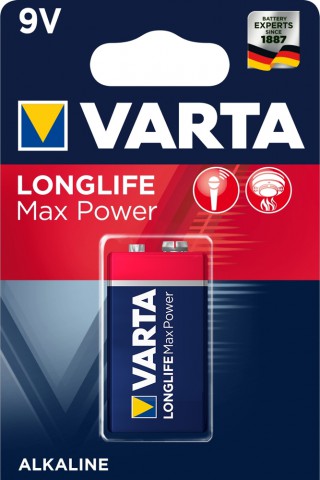 Varta ALKALINE Longlife Max Power 6LF22, 6LR61, 4722 9V